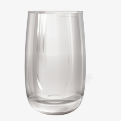 玻璃制品一个空杯子矢量图高清图片