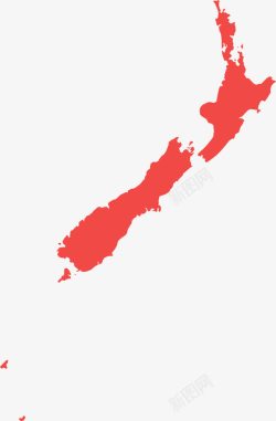 新西兰地图素材