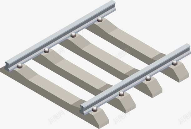 明亮的火车轨道png免抠素材_新图网 https://ixintu.com Q版小火车 卡通手绘 枕木 火车 设计 轨道 铁轨