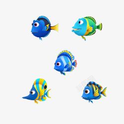 尼莫海底总动员蓝色的鱼高清图片