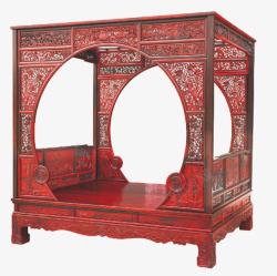 古代的床古典木雕家具实木床高清图片