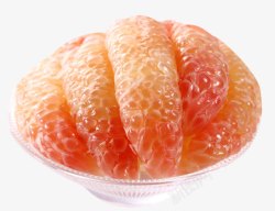 青柚实拍干净的红色柚子肉高清图片