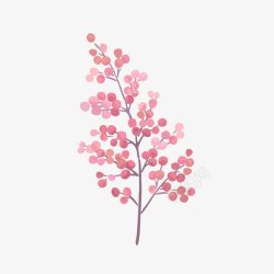 贴纸风格粉色花卉纹样图案高清图片