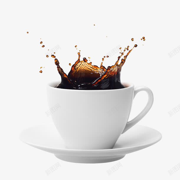 美式咖啡png免抠素材_新图网 https://ixintu.com 咖啡 咖啡杯 意式咖啡 碟子 美式咖啡