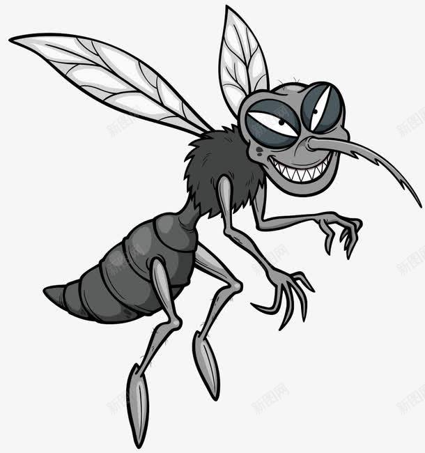蚊子笑了png免抠素材_新图网 https://ixintu.com 可怕 吸血 害虫 恐怖 蚊虫 飞行
