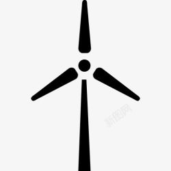 风力发电机海报风力生态发电机图标高清图片