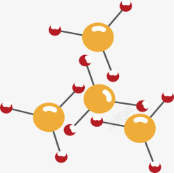 有机分子有机分子结构矢量图高清图片
