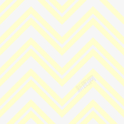 手绘黄色波浪纹折线素材