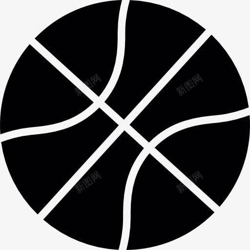 篮球的剪影图标png_新图网 https://ixintu.com 体育 球 球的轮廓 篮 篮球 篮球贴纸 运动球