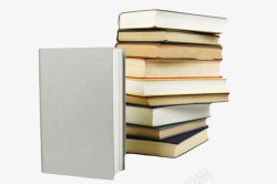 立着的书本厚实被立着的书挡着的堆起来的书高清图片