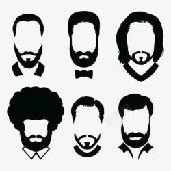 中分发型的男人男人发型图标高清图片