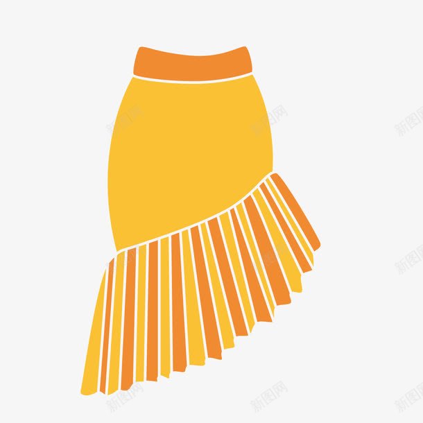 黄色半身裙png免抠素材_新图网 https://ixintu.com png图形 半身裙 装饰 裙子 裙摆 黄色