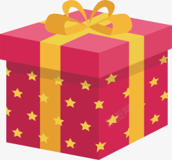 节日礼物盒粉红色礼物盒矢量图高清图片