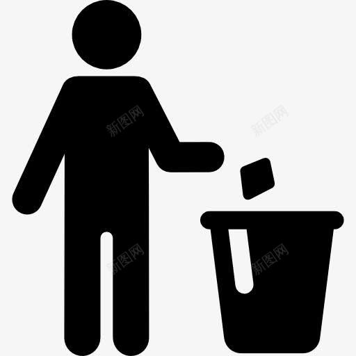 垃圾图标png_新图网 https://ixintu.com 人 可以 坚持的人 垃圾 垃圾回收 桶