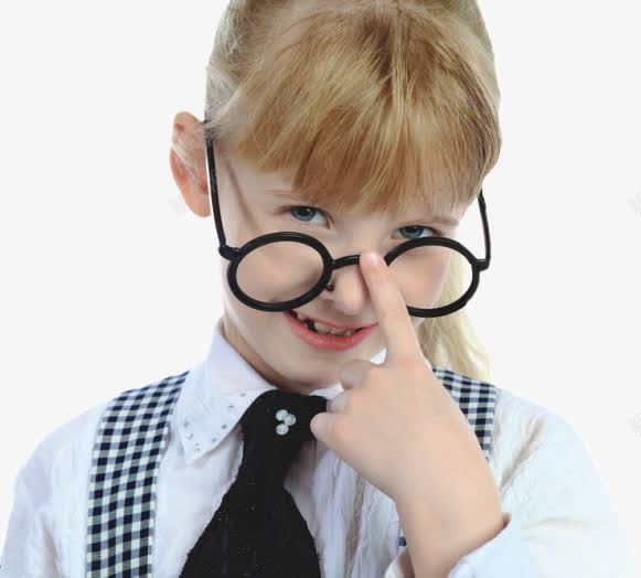戴眼镜的外国儿童png免抠素材_新图网 https://ixintu.com 外国儿童 微笑 眼睛