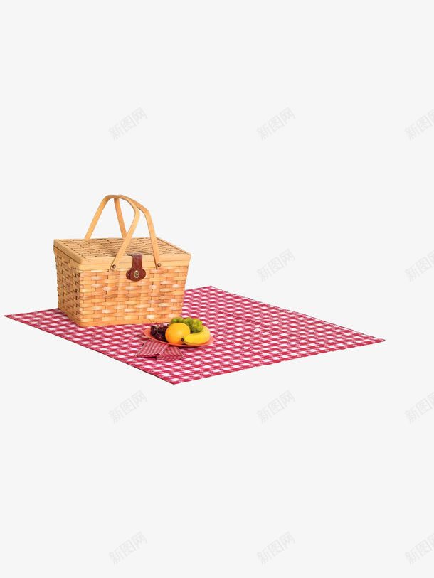 野餐png免抠素材_新图网 https://ixintu.com 篮子 野餐 餐桌布