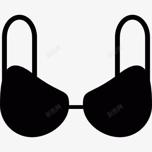 黑色胸罩图标png_新图网 https://ixintu.com 内衣 女性 文胸 时装 胸罩