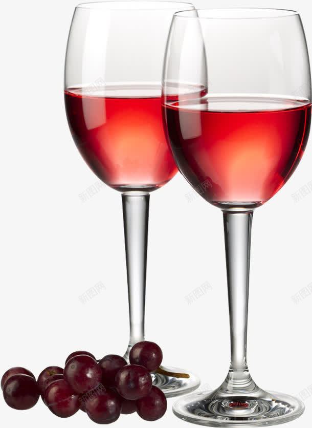 葡萄美酒png免抠素材_新图网 https://ixintu.com 水果酒 玻璃酒杯 红酒 葡萄 葡萄酒 酒 高脚杯