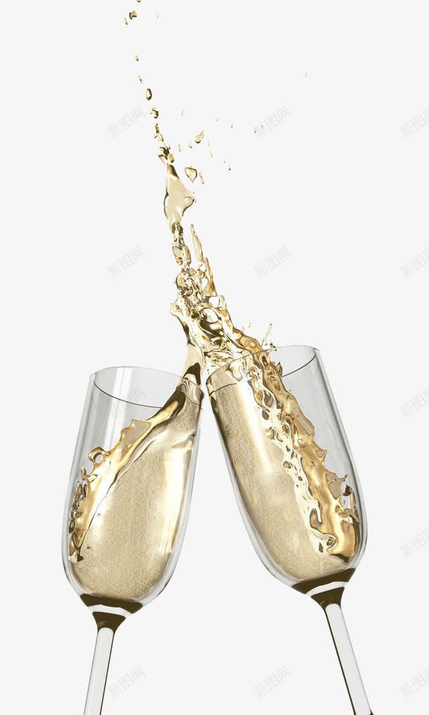 香槟美酒png免抠素材_新图网 https://ixintu.com 干一杯 干杯 玻璃杯 美酒 酒杯 香槟 香槟酒