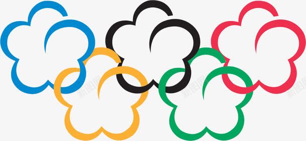 奥运五环图标png_新图网 https://ixintu.com logo 五环 体育 奥运五环 奥运会