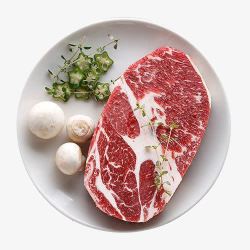 生鲜肉食澳洲原味厚切上脑牛排高清图片