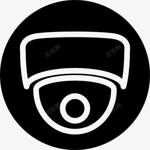 监控摄像头的符号在一圈图标png_新图网 https://ixintu.com 圈 工具 工具和用具 监控 相机 符号 轮廓