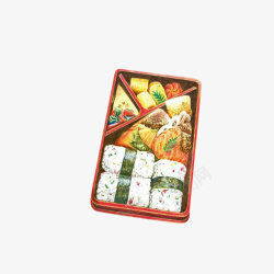 日式午餐外卖午餐盒饭高清图片