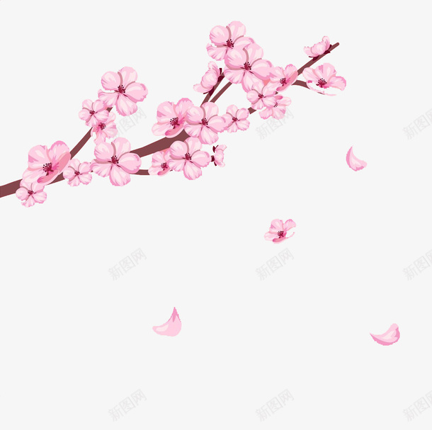 一枝焚影日本樱花季png免抠素材_新图网 https://ixintu.com 剪纸艺术 园林设计 日本樱花季 樱花烂漫 櫻花 花卉图案 设计文稿