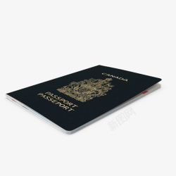 蓝色护照psd分层出国护照素材