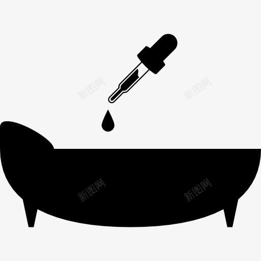 精油滴在浴缸里放松浴图标png_新图网 https://ixintu.com SPA 下降 放松 松弛 水疗和放松 浴 精油 芳香疗法