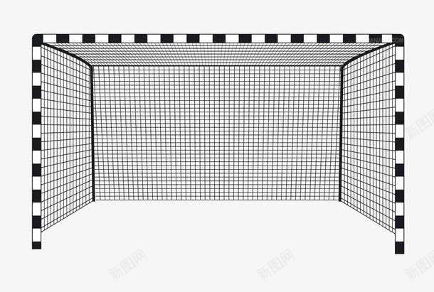 手绘足球门png免抠素材_新图网 https://ixintu.com 手绘 球门 网 足球 足球门 运动 黑色