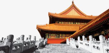 北京故宫png免抠素材_新图网 https://ixintu.com 中国风 古建筑 国庆 建筑 故宫 石柱 黄瓦红墙