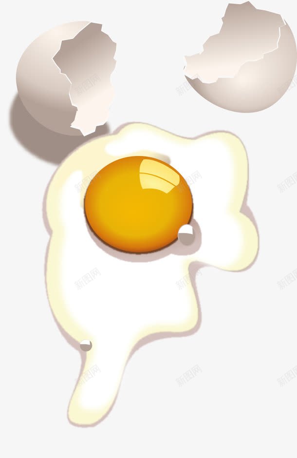打碎的鸡蛋png免抠素材_新图网 https://ixintu.com 打碎的鸡蛋 蛋壳 蛋黄