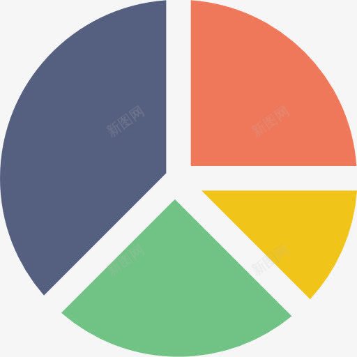 饼图图标png_新图网 https://ixintu.com 业务 图形 统计 营销 财政 饼图