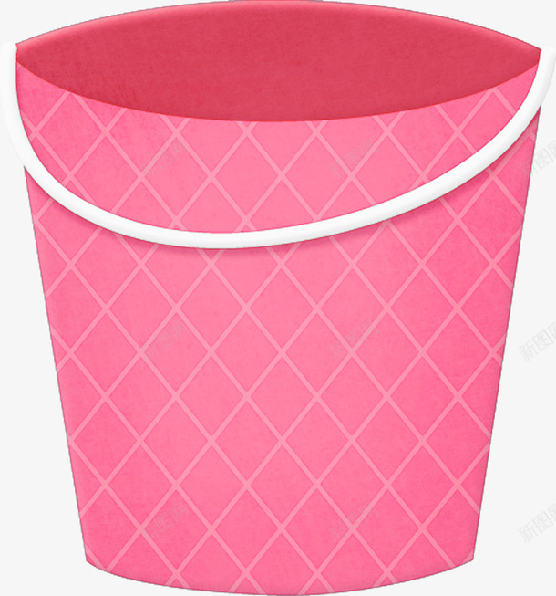 夏日水桶粉色png免抠素材_新图网 https://ixintu.com 夏日 提水桶 水桶 玩具 粉色