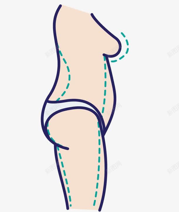 女人侧面腹部线条png免抠素材_新图网 https://ixintu.com 女人侧面腹部线条 瘦腰美女 美女腹部健身 腹部 腹部美女健身