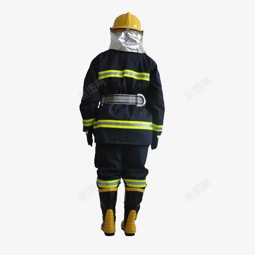 墨绿色消防防护服背面png图片免费下载 素材7mjpuequv 新图网