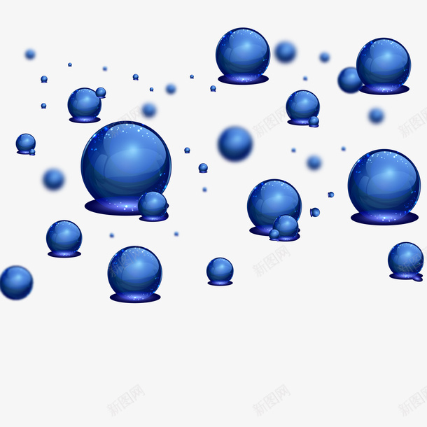 蓝色分子背景矢量图ai免抠素材_新图网 https://ixintu.com 化学元素分子矢量素材 蓝色分子背景 蓝色分子背景免费png下载 矢量图