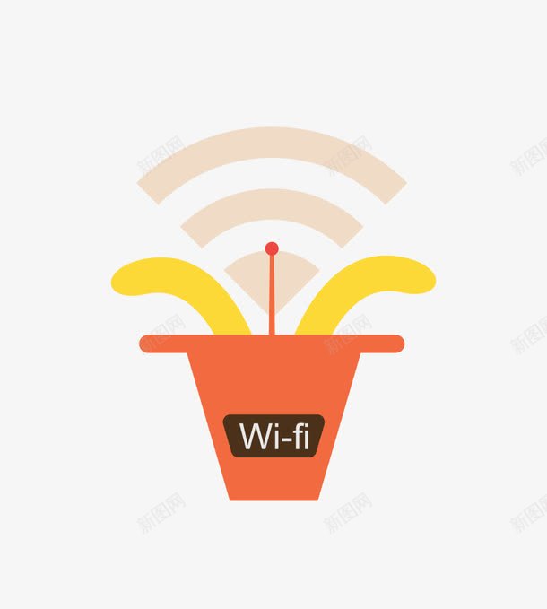 无线网络图案png免抠素材_新图网 https://ixintu.com WiFi 无线网 网络