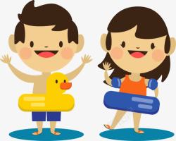儿童游泳圈设计微笑卡通游泳圈儿童高清图片
