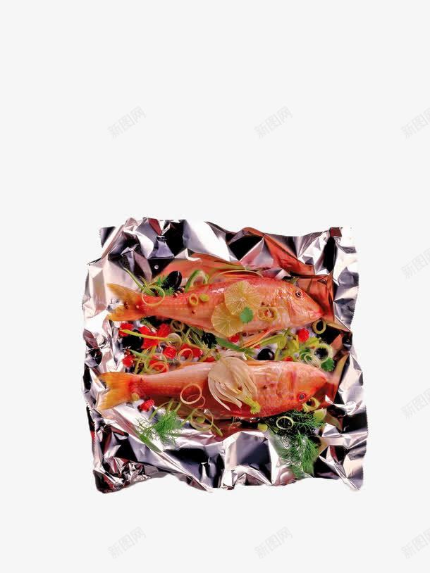 红鲷鱼食材png免抠素材_新图网 https://ixintu.com 料理 葱花 锡箔纸 锡纸 锡纸烧烤 食材