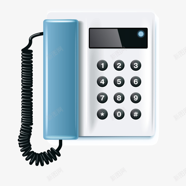 卡通座机png免抠素材_新图网 https://ixintu.com 卡通 座机 打电话 电话机 通讯工具