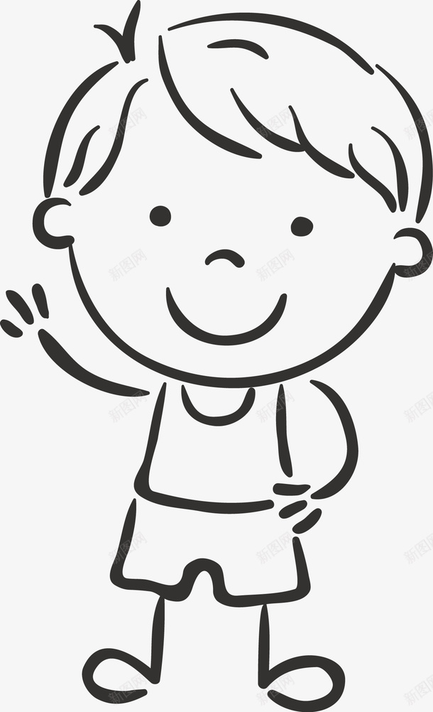 可爱的小朋友图标png_新图网 https://ixintu.com 儿童 儿童手绘 儿童线稿 卡通小孩 女孩 孩子 小盆友 手绘儿童 手绘小孩