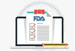 灰白简洁食品安全FDA认证标志素材
