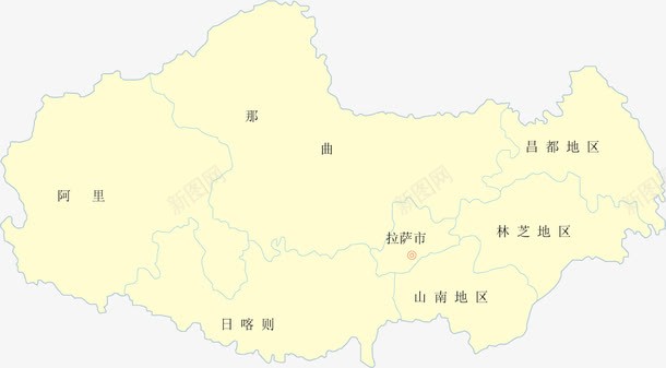 西藏地图png免抠素材_新图网 https://ixintu.com 中国省份地图 地图 省份地图 省级行政区 矢量地图