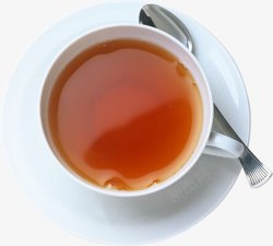 茶红茶茶杯勺子素材