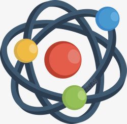 科学概念原子概念图矢量图高清图片