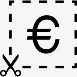欧元的优惠券图标素材