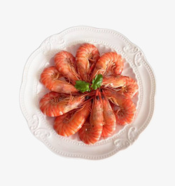 鲜美的虾花边新鲜美味斑节虾高清图片