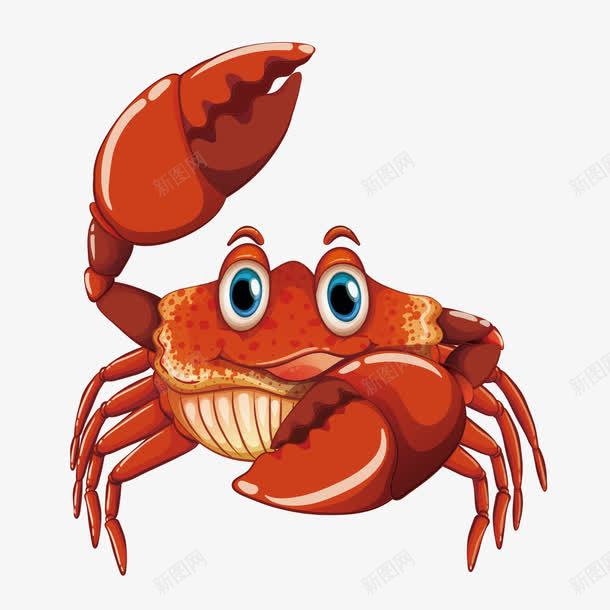 大闸蟹png免抠素材_新图网 https://ixintu.com 卡通 海洋生物 螃蟹 食物